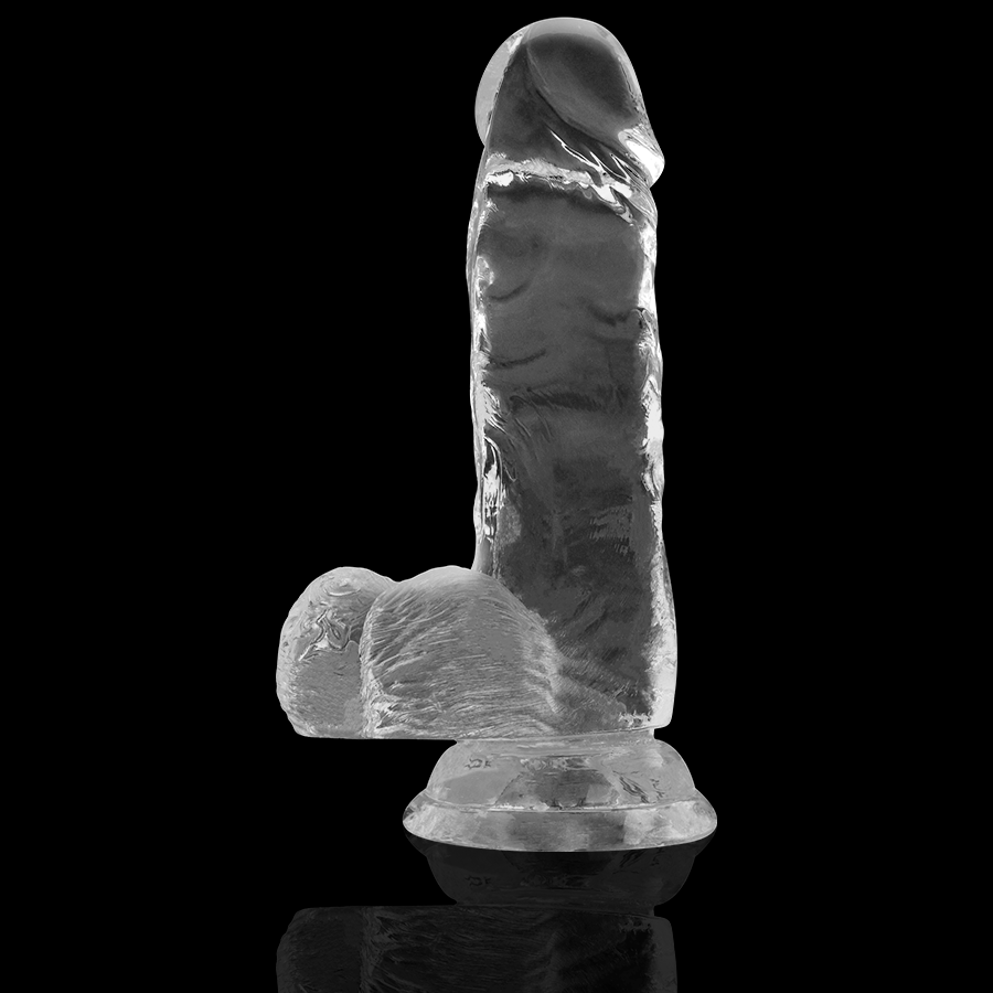 X-RAY - DILDO TRANSPARENTE CON BOLAS 15,5 CM -O- 3,5 CM