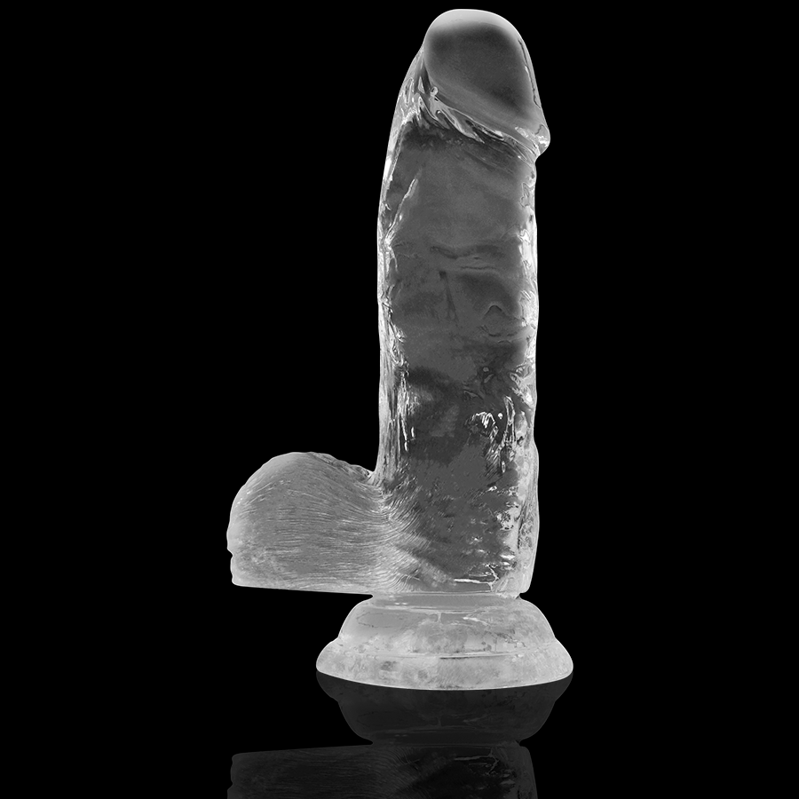 X-RAY - DILDO TRANSPARENTE CON BOLAS 15,5 CM -O- 3,5 CM