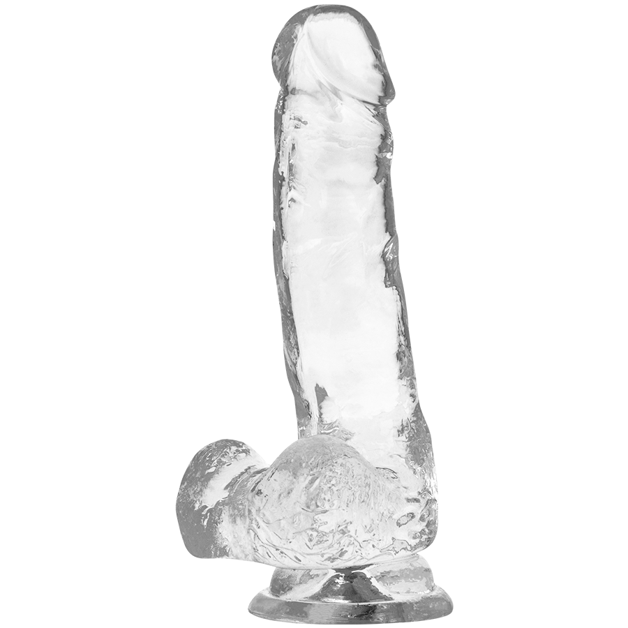 X-RAY - DILDO TRANSPARENTE CON BOLAS 18,5 CM -O- 3,8 CM