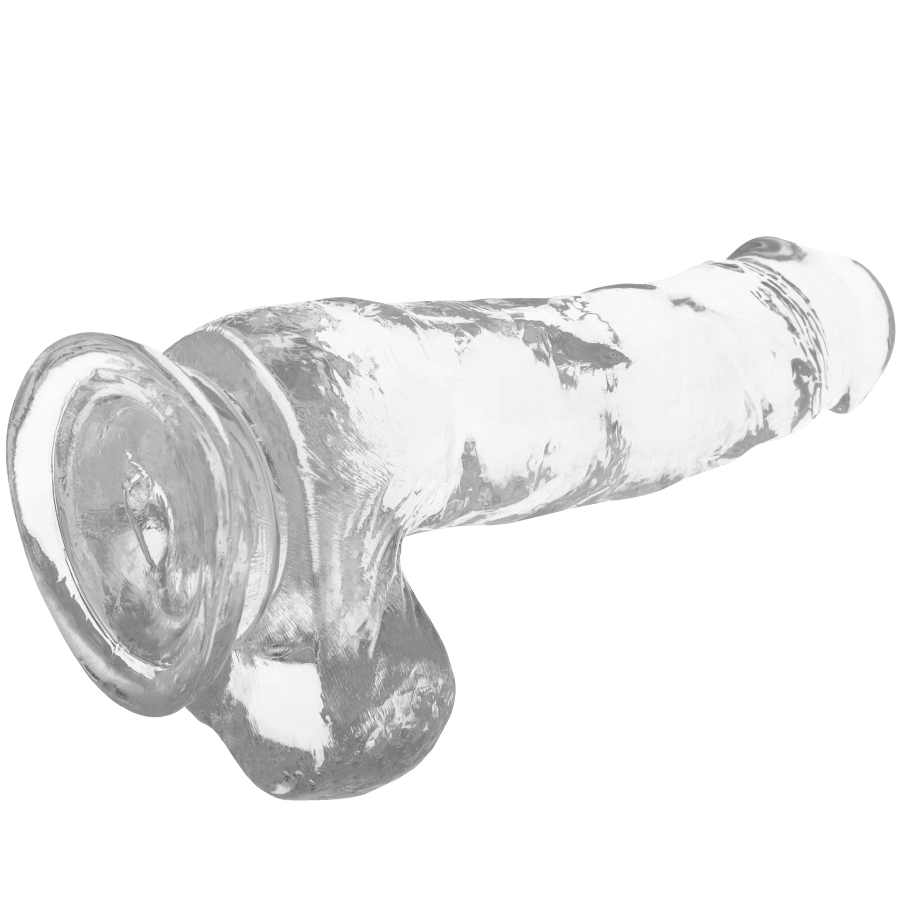 X-RAY - DILDO TRANSPARENTE CON BOLAS 18,5 CM -O- 3,8 CM