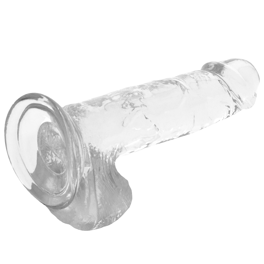 X-RAY - DILDO TRANSPARENTE CON BOLAS 20 CM -O- 4.5 CM