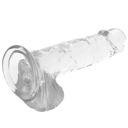 X-RAY - DILDO TRANSPARENTE CON BOLAS 20 CM -O- 4.5 CM