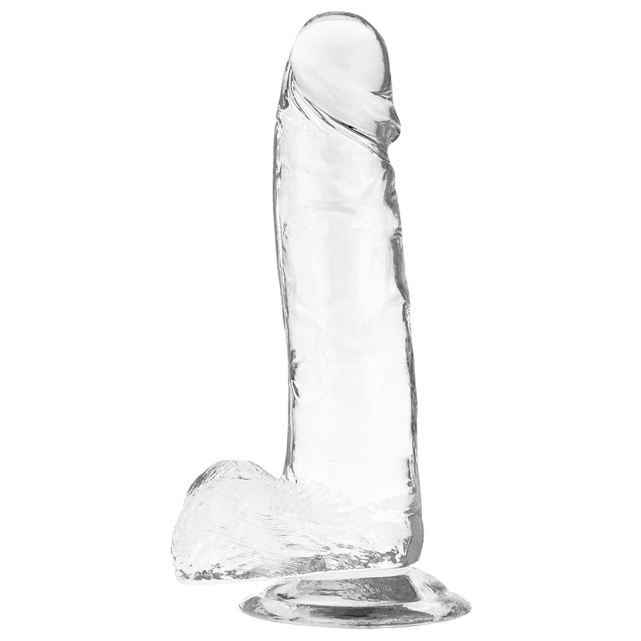 X-RAY - DILDO TRANSPARENTE CON BOLAS 20 CM -O- 4.5 CM