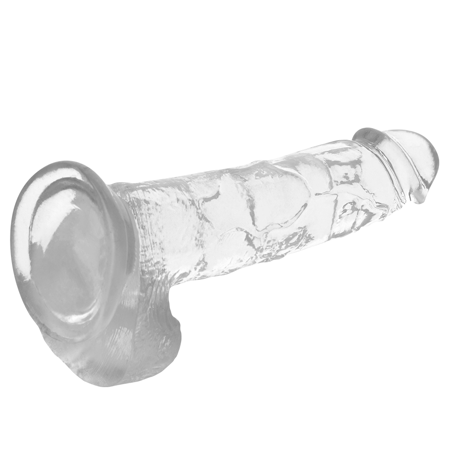 X-RAY - DILDO TRANSPARENTE CON BOLAS 22 CM -O- 4.6 CM
