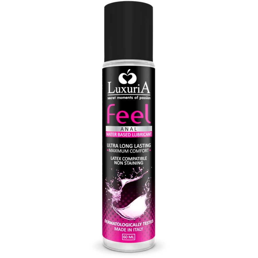 Lubricante Anal Luxuria Feel a Base de Agua 60ml