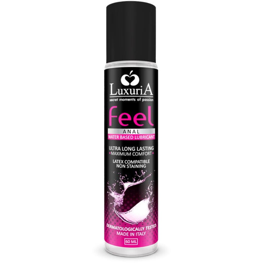 Lubricante Anal Luxuria Feel a Base de Agua 60ml
