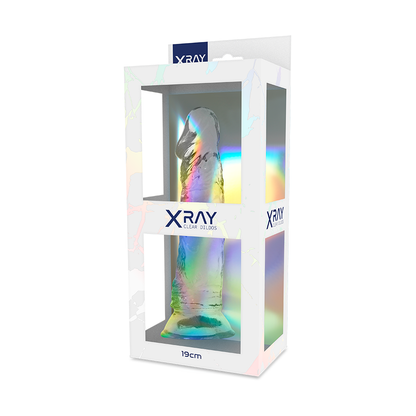 X-RAY - DILDO TRANSPARENTE 19 CM -O- 4 CM
