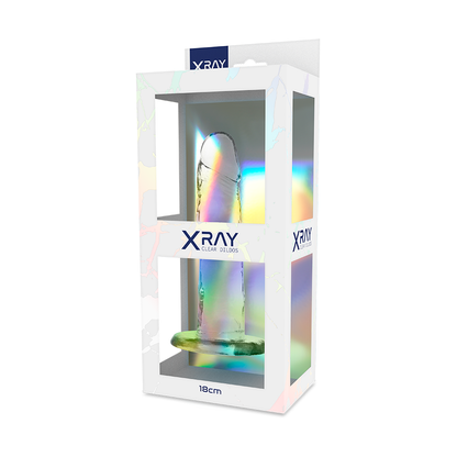 X-RAY - DILDO TRANSPARENTE 18 CM -O- 4 CM