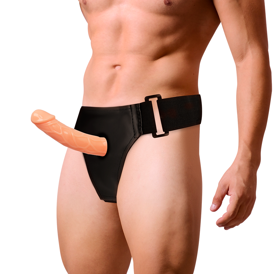 HARNESS ATTRACTION Arnês Oco Blake 15.5cm x 4cm para aumento peniano, detalhe do material TPR e design ergonómico.