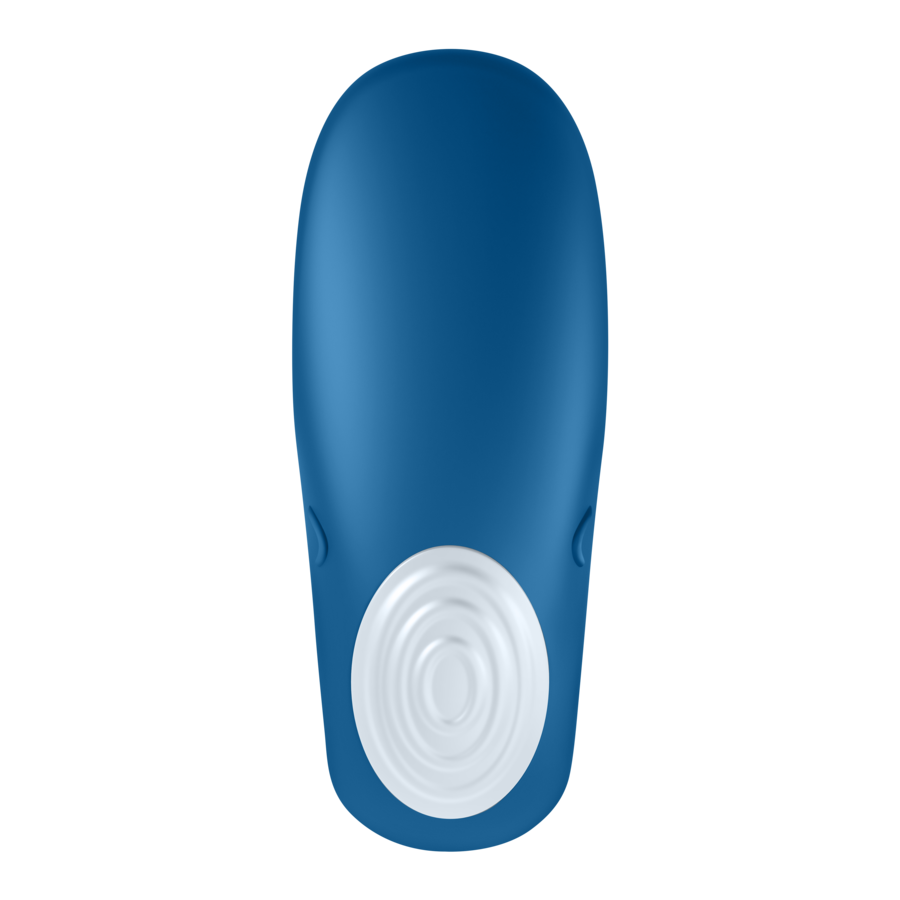 Close-up do Satisfyer Partner Toy Whale, um vibrador para casais com design ergonómico e em silicone.