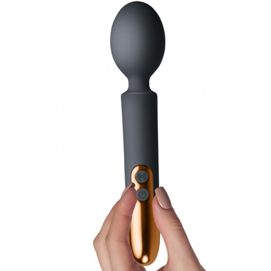 Vibrador ROCKS-OFF Oriel para casais, com design discreto e cabeça flexível.