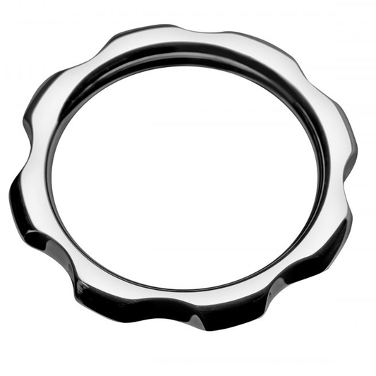 Anel peniano de metal METAL HARD 50mm para ereção e prazer prolongado