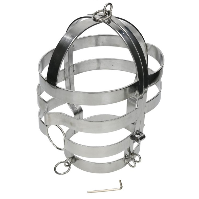 Máscara BDSM con Collar de Acero