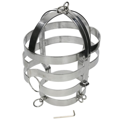 Máscara BDSM con Collar de Acero