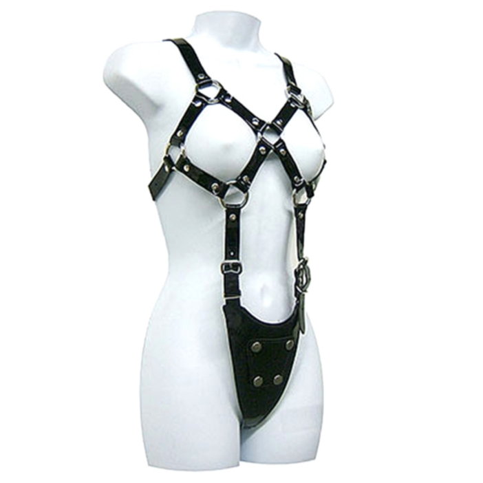 Body de Cuero BDSM - Cuerpo Expuesto Mujer