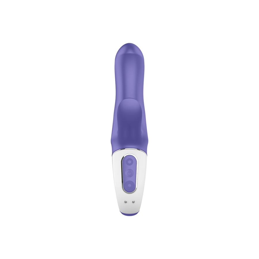 Imagem do Satisfyer Vibe Magic Bunny, um vibrador com coelho para estimulação dupla, em silicone suave.