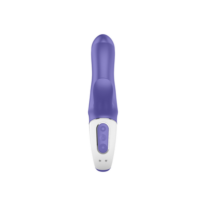 Imagem do Satisfyer Vibe Magic Bunny, um vibrador com coelho para estimulação dupla, em silicone suave.