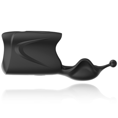 Close-up of the Jamyjob Masturbador Masculino Vibratório Recarregável showing its silicone texture and features.