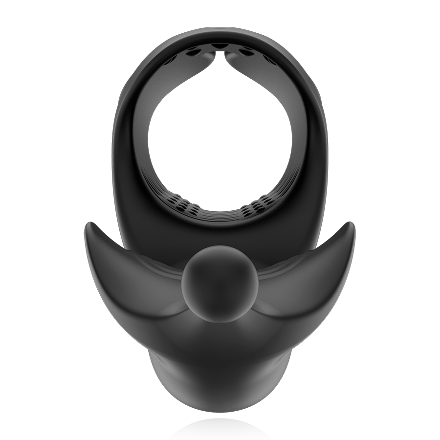 Close-up of the Jamyjob Masturbador Masculino Vibratório Recarregável showing its silicone texture and features.
