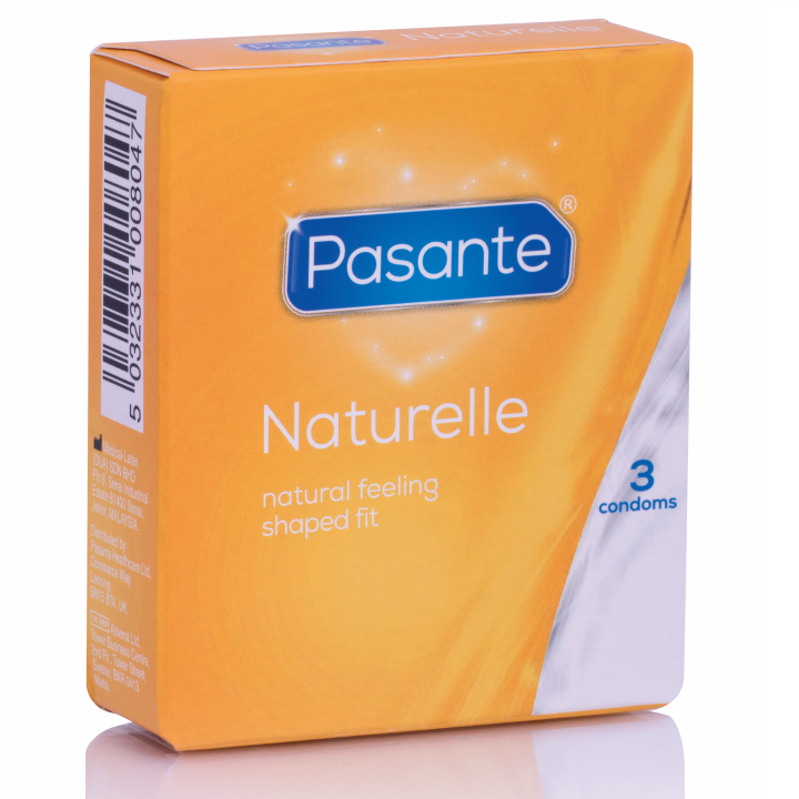 Preservativo Pasante Naturelle 3 Pack para uma experiência segura e natural.