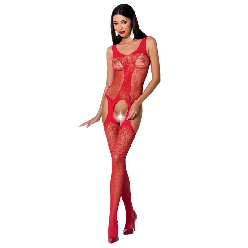 PASIÓN - BODYSTOCKING MUJER BS072 TALLA ÚNICA NEGRO