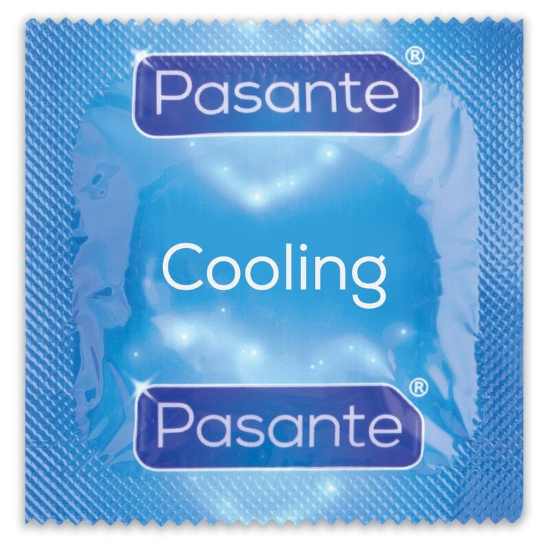 Preservativos PASANTE Climax Mix Efeito Calor e Fresco 12 Unidades, embalagem e detalhes das sensações.