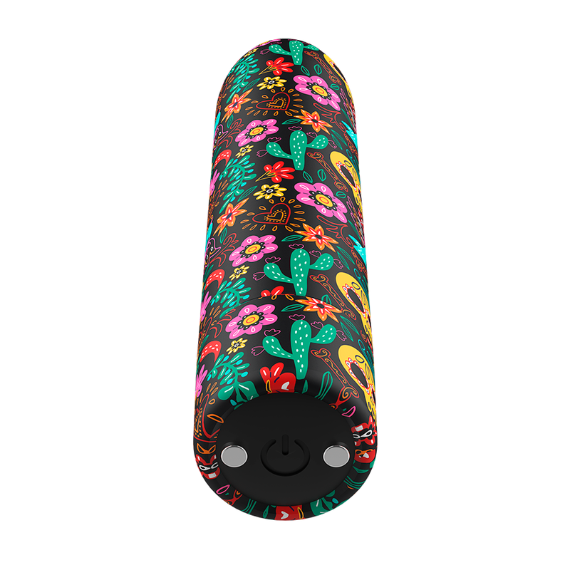Bala Vibradora Recargable Floral con 10 Intensidades