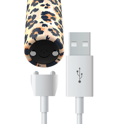 Balas Vibratorias Recargables Leopardo con 10 Intensidades