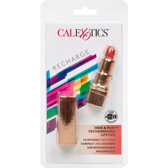 Vibrador Bala Recargable Hide & Play Rojo