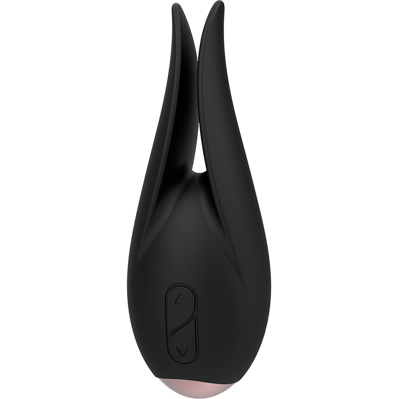 Estimulador Clitoriano COQUETTE CHIC DESIRE Preto/Ouro, mostrando o design elegante e material de silicone.