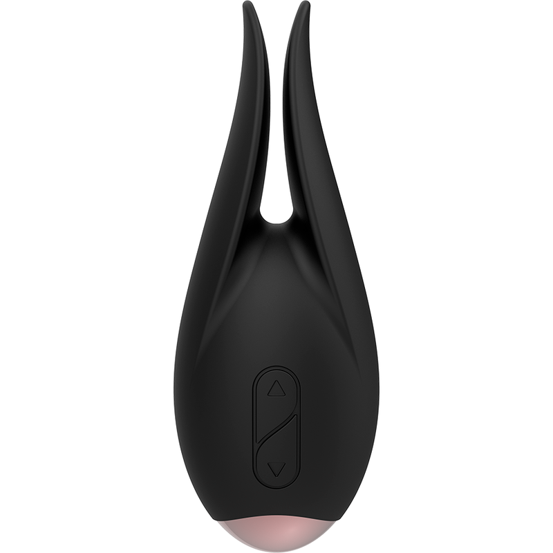 Estimulador Clitoriano COQUETTE CHIC DESIRE Preto/Ouro, mostrando o design elegante e material de silicone.