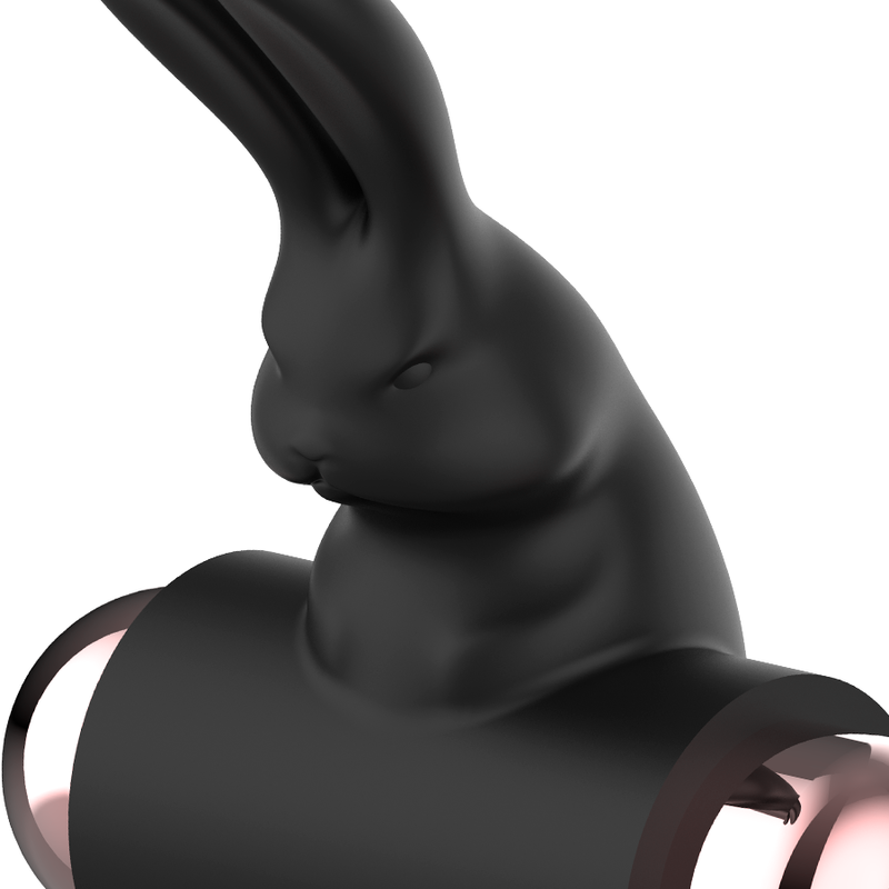 Anel vibratório COQUETTE CHIC DESIRE em preto e ouro para casais