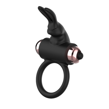 Anel vibratório COQUETTE CHIC DESIRE em preto e ouro para casais