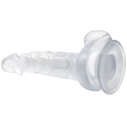 Dildo Realístico BAILE 16.7 CM com Ventosa e Testículos Transparente