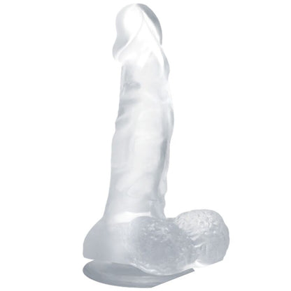 Dildo Realístico BAILE 16.7 CM com Ventosa e Testículos Transparente