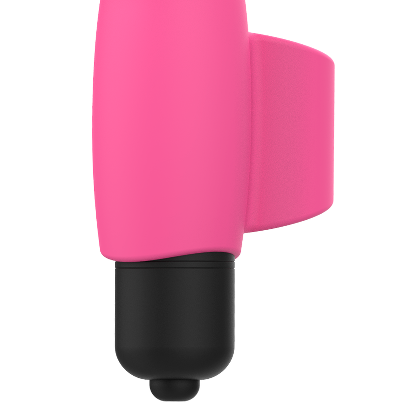 OHMAMA Vibrador Dedal Edição de Natal Silicone Rosa, detalhe do design ergonómico e material macio