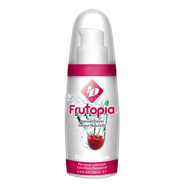 Frasco de lubrificante ID Frutopia sabor cereja 100ml.