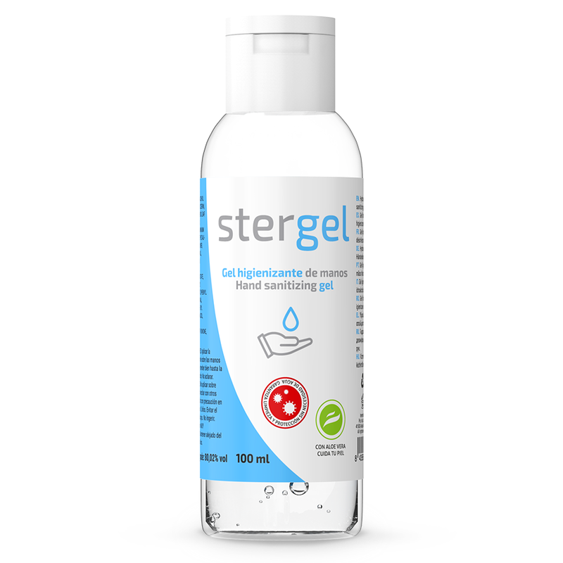 STERGEL - GEL HIDROALCOHÓLICO HIGIENIZANTE DE MANOS CON ALOE VERA 100ML 