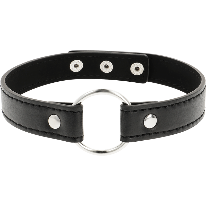 Colar de couro vegano ajustável Coquette Chic Desire.