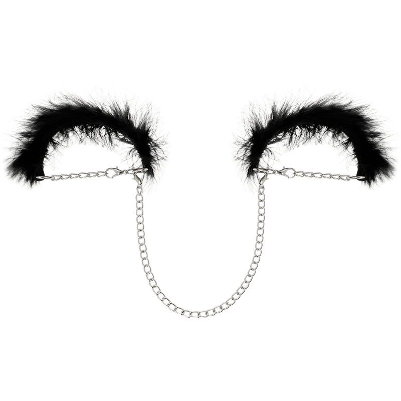 Close-up of the COQUETTE CHIC DESIRE Algemas Metal Premium Fetish, highlighting their elegant design and durable material.
