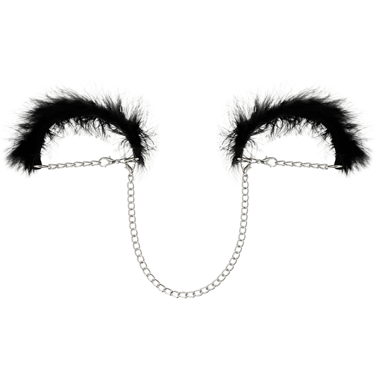 Close-up of the COQUETTE CHIC DESIRE Algemas Metal Premium Fetish, highlighting their elegant design and durable material.