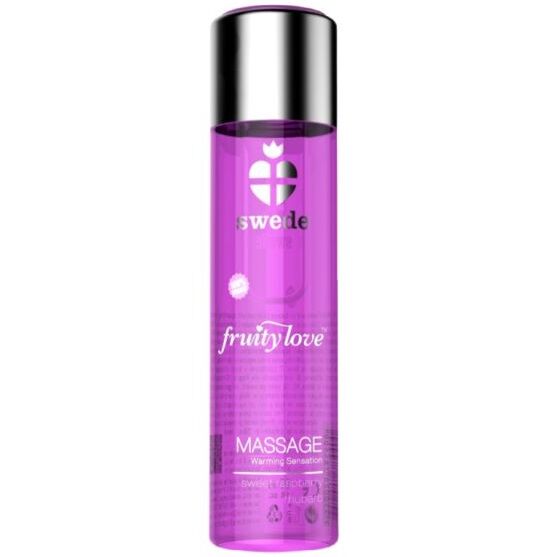 SUECO - ACEITE DE MASAJE FRUITY LOVE EFECTO CALOR ROSA FRAMBUESA Y RUIBARBO 60 ML