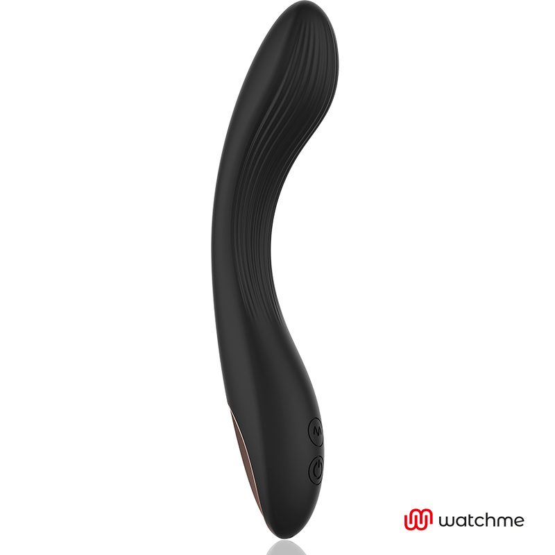 Vibrador ANNE'S DESIRE Curve preto e dourado com controlo remoto WATCHME