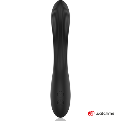 Vibrador ANNE'S DESIRE Curve preto e dourado com controlo remoto WATCHME