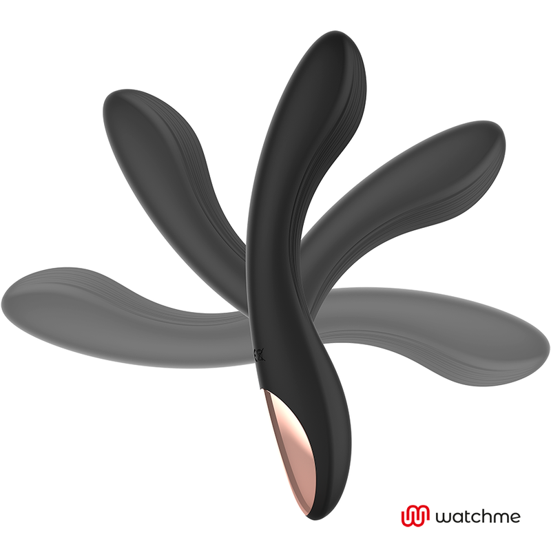 Vibrador ANNE'S DESIRE Curve preto e dourado com controlo remoto WATCHME