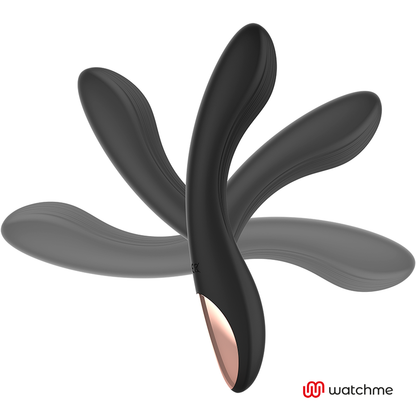 Vibrador ANNE'S DESIRE Curve preto e dourado com controlo remoto WATCHME