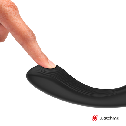 Vibrador ANNE'S DESIRE Curve preto e dourado com controlo remoto WATCHME