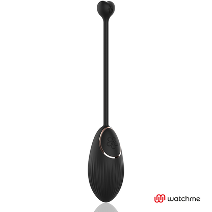 ANNE'S DESIRE EGG Vibrador com Controle Remoto WATCHME Preto, mostrando seu design compacto e elegante.