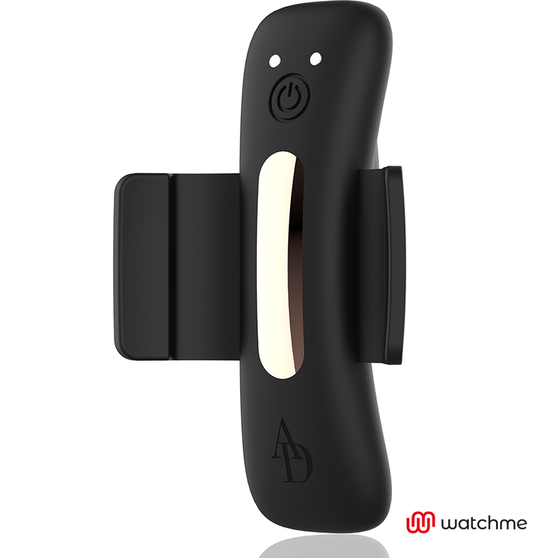ANNE'S DESIRE Panty Vibrador Discreto WATCHME Preto/Ouro, mostrando seu design compacto e elegante.