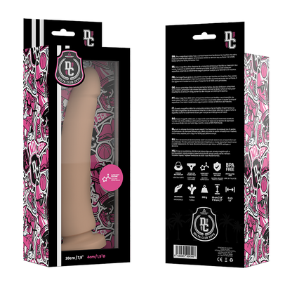 DELTA CLUB - JUGUETES MEDICOS DILDO SILICONA NATURAL 20 CM -O- 4 CM